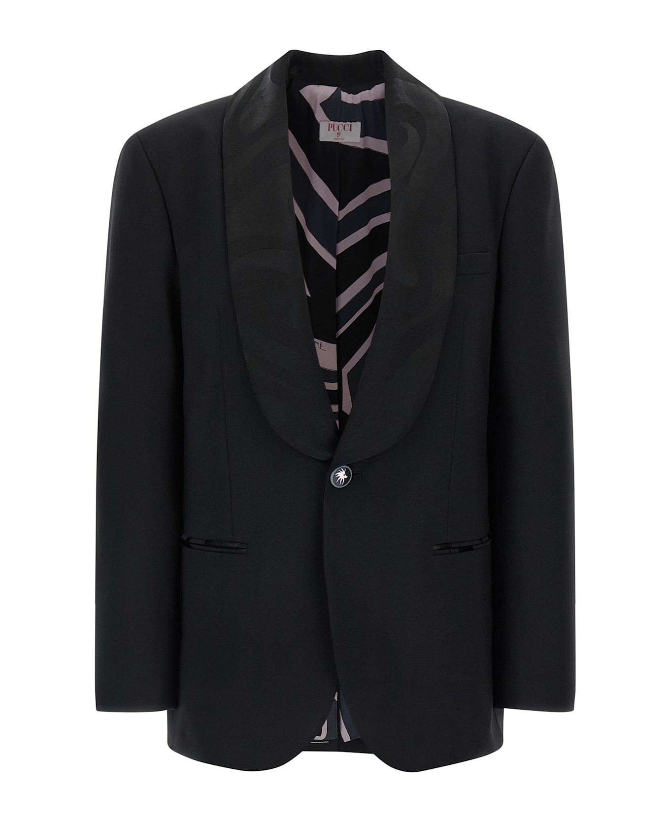 Pucci 
labirinto
 Single-breasted Blazer - Black  