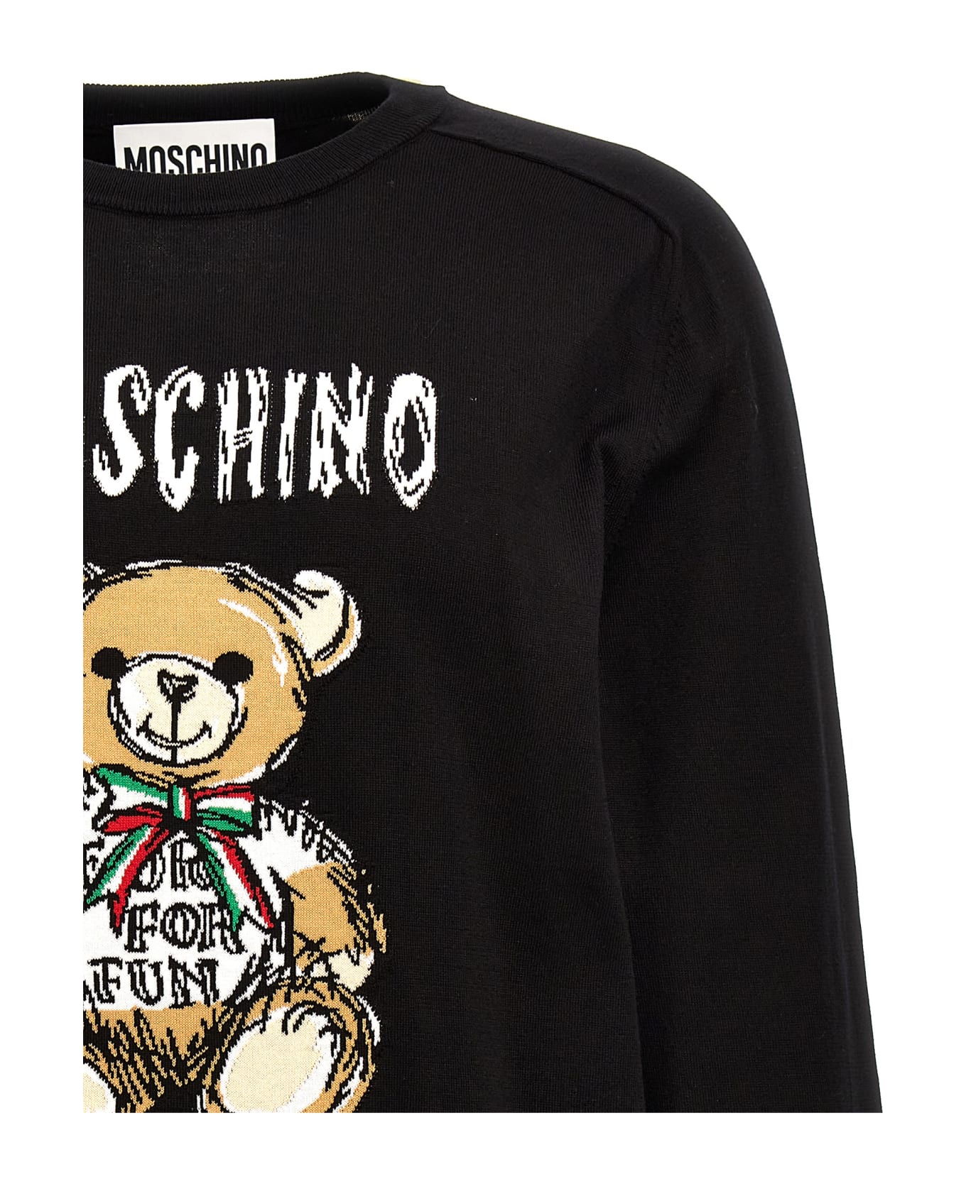 Moschino 'archive Teddy' Sweater - Black  