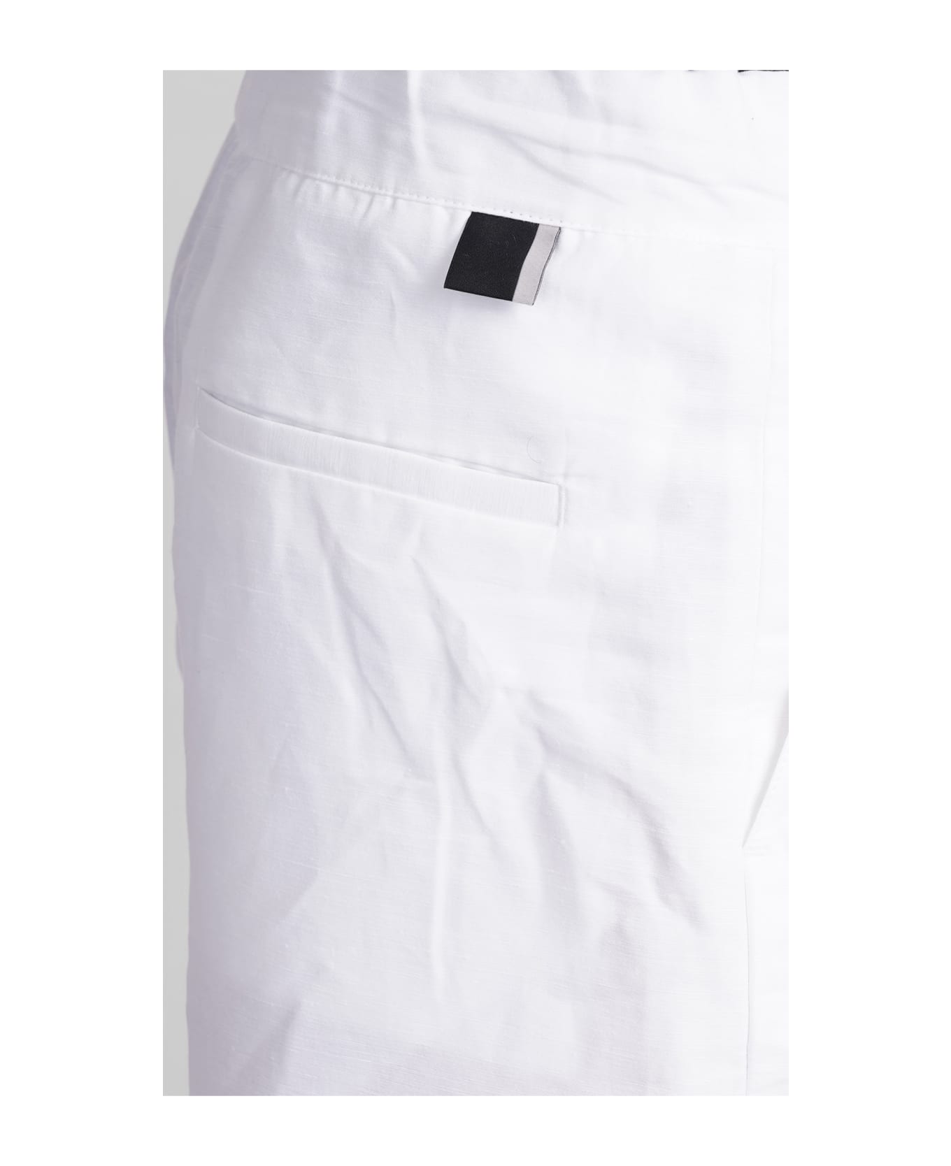 Low Brand Tokyo Shorts In White Linen - white