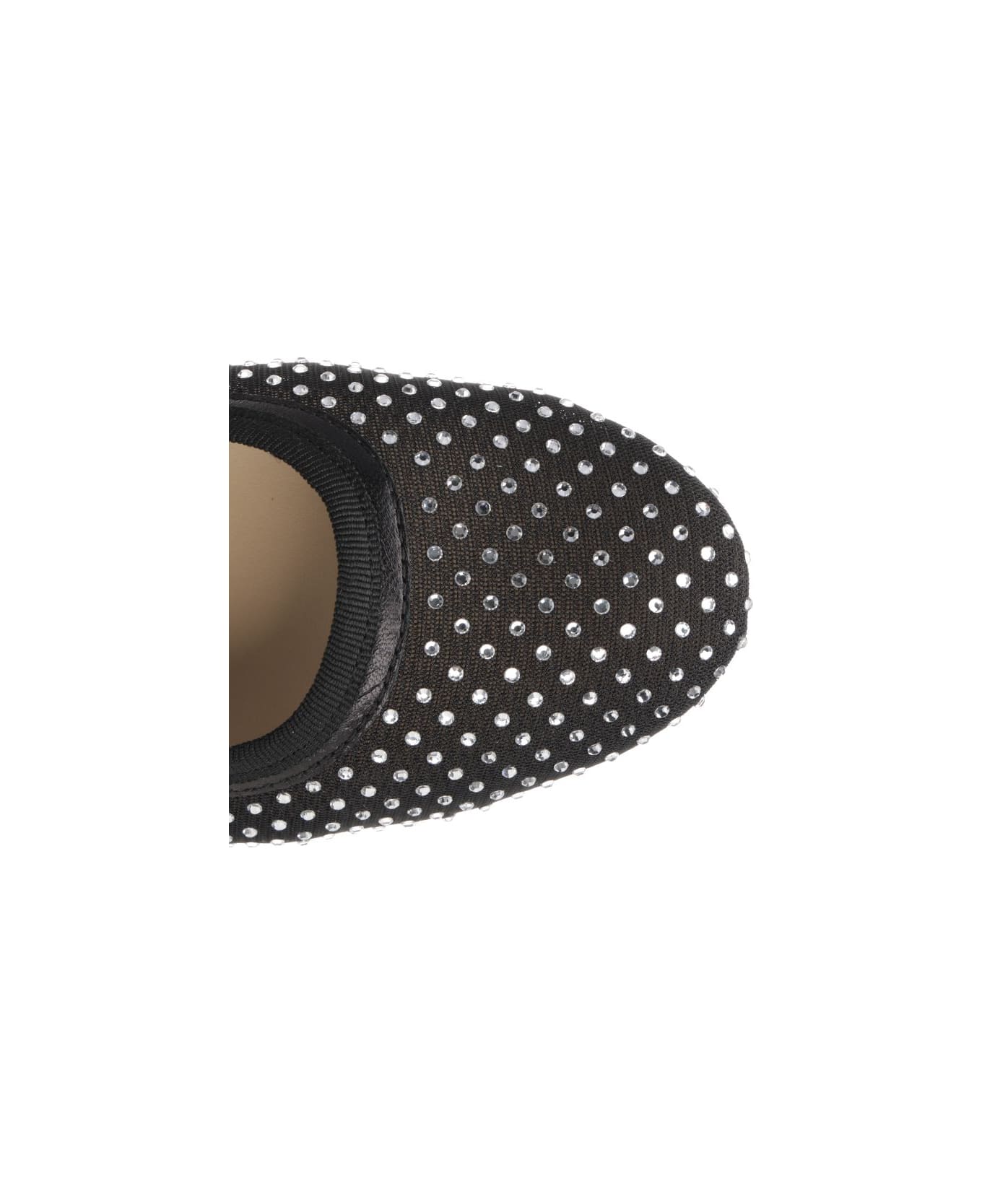 A.P.C. Transparent "swan" Ballet Flats - Black