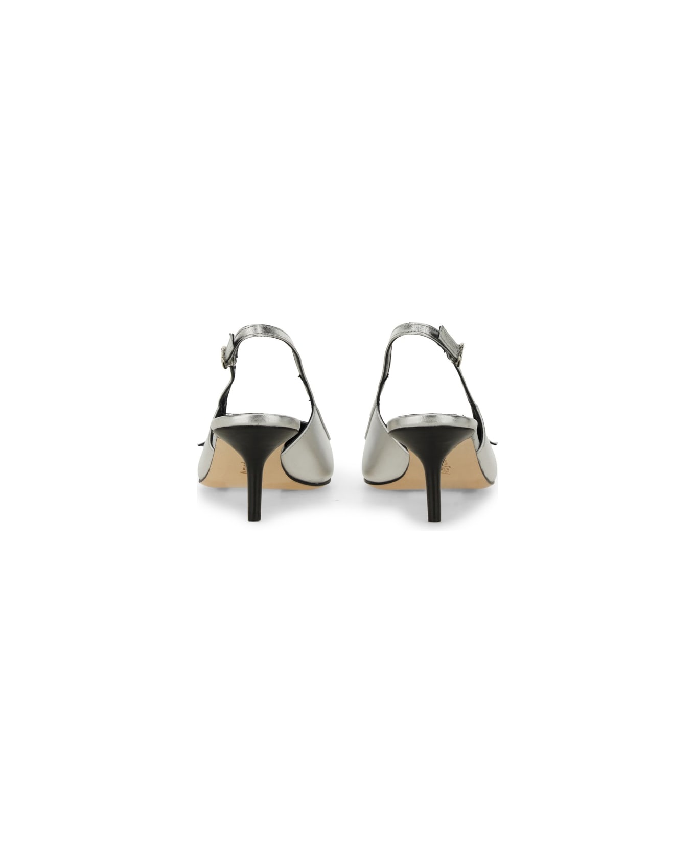 aeyde Slingback "saba" - SILVER