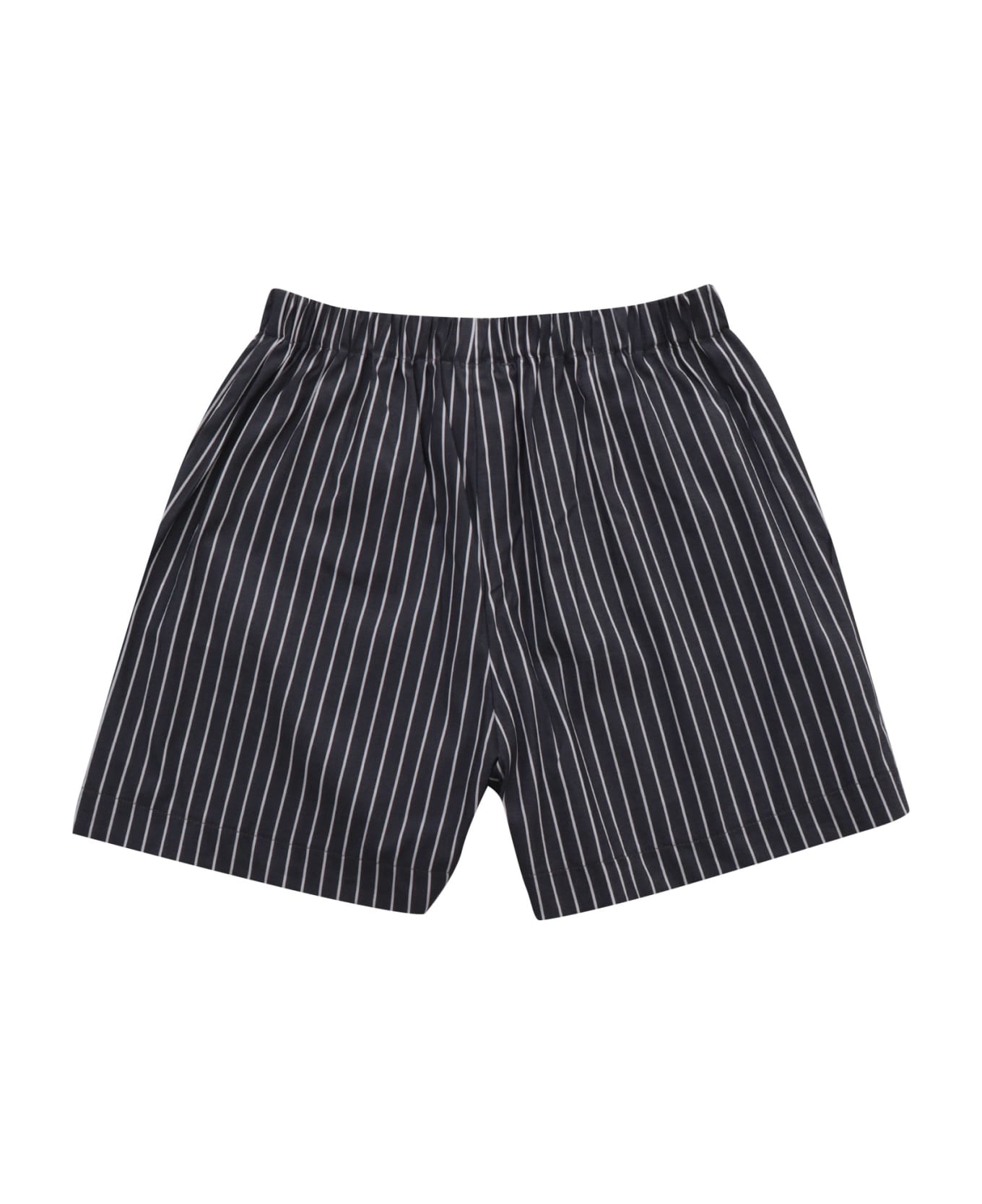 Douuod Black Striped Shorts - BLACK