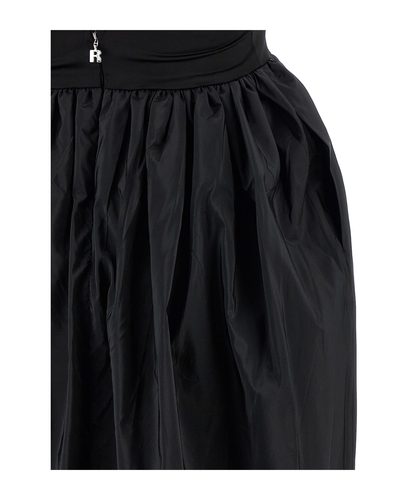 Rotate by Birger Christensen 'satin Taffeta Maxi' Dress - Black  