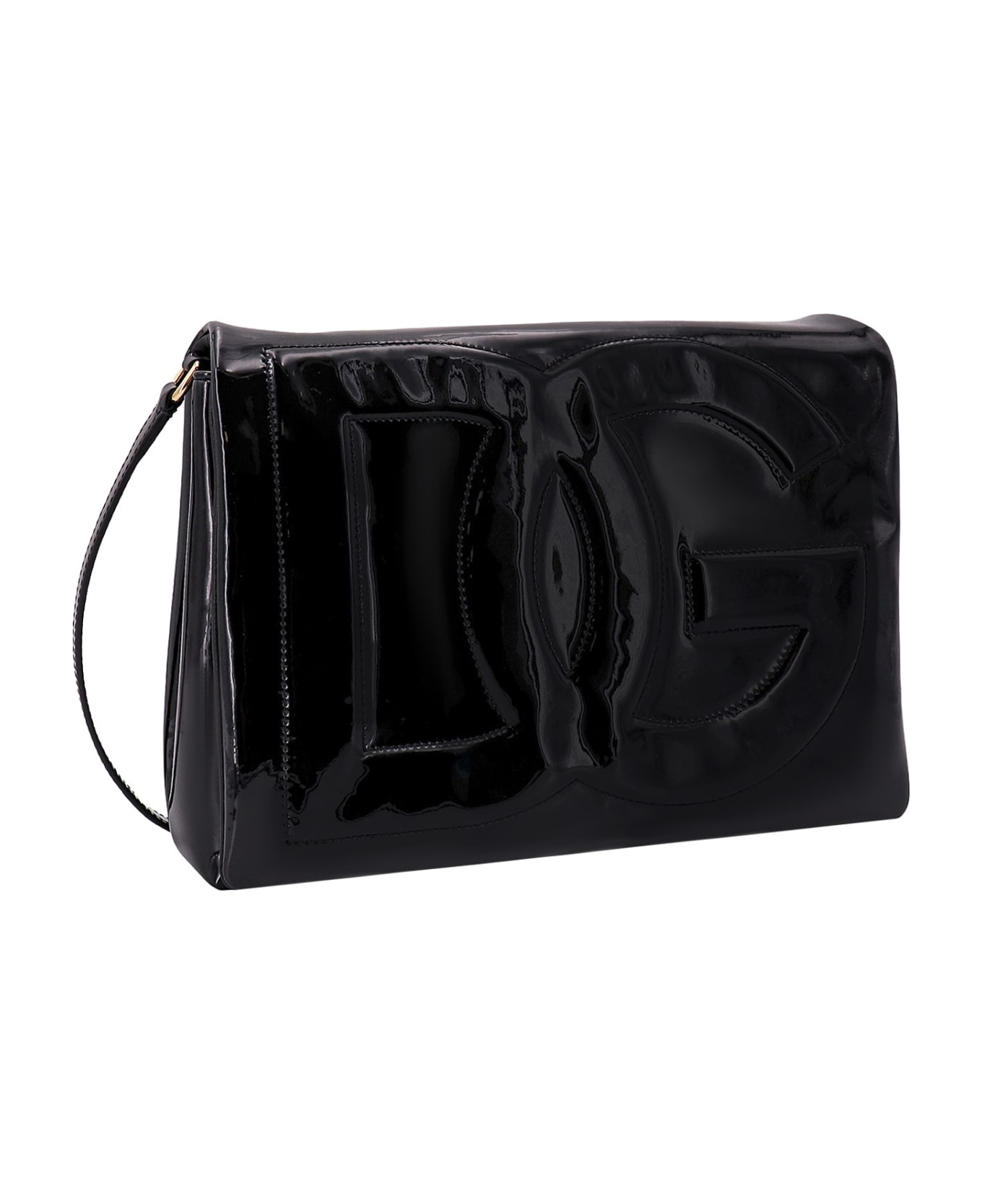 Dolce & Gabbana Dg Logo Shoulder Bag - Black