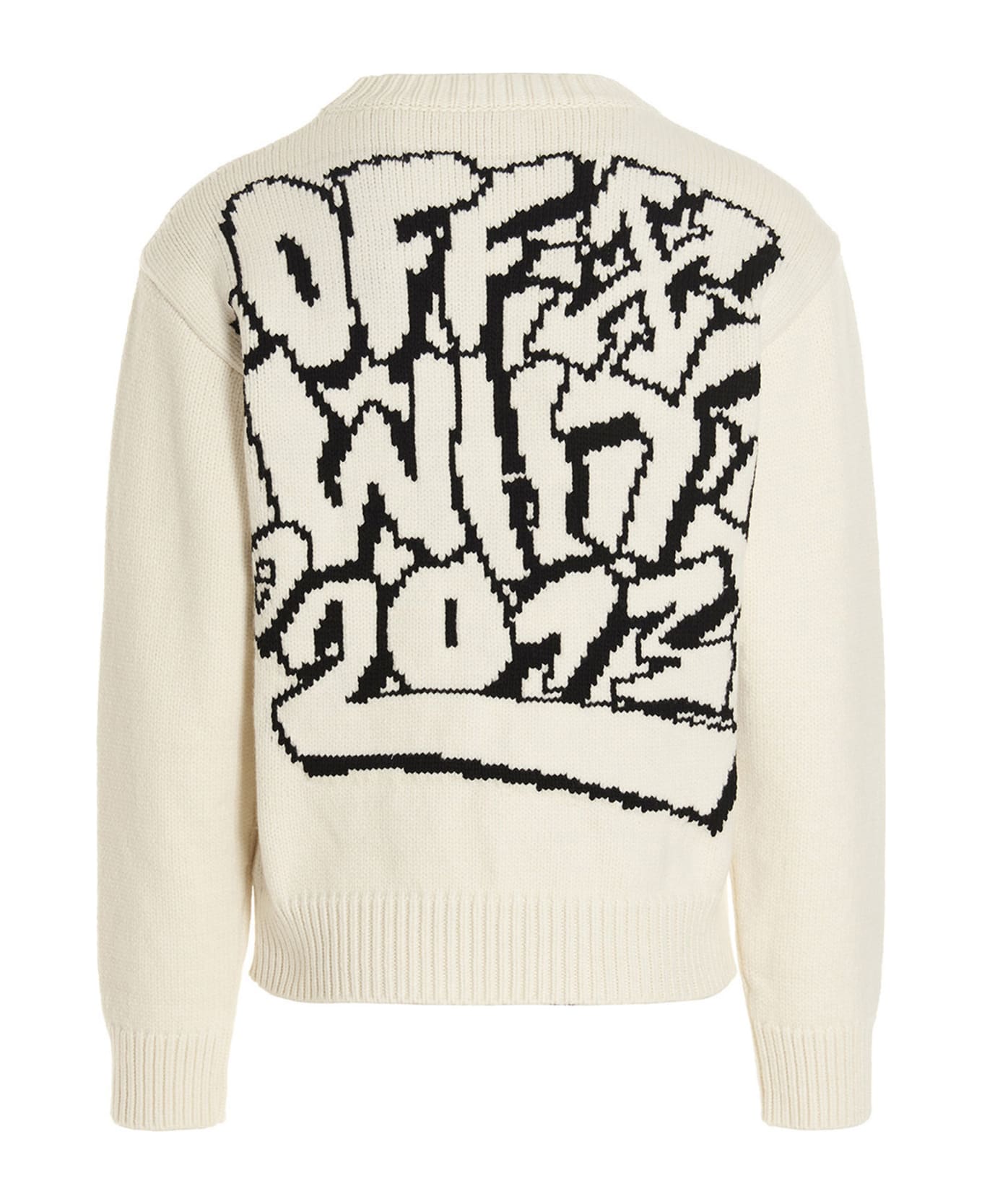Off-White 'crew' Sweater - White/Black