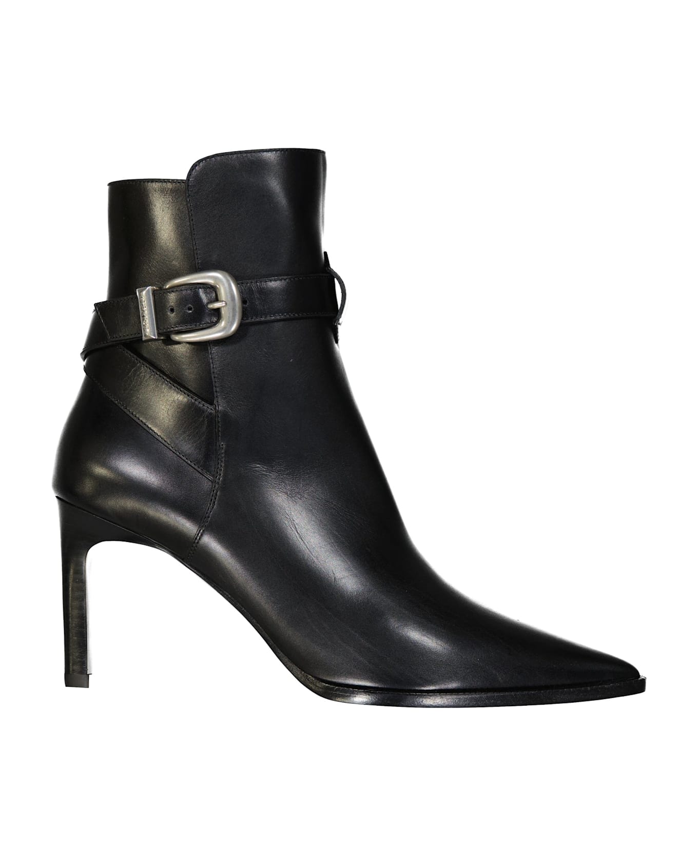 Celine Jodphur Leather Boots - Black