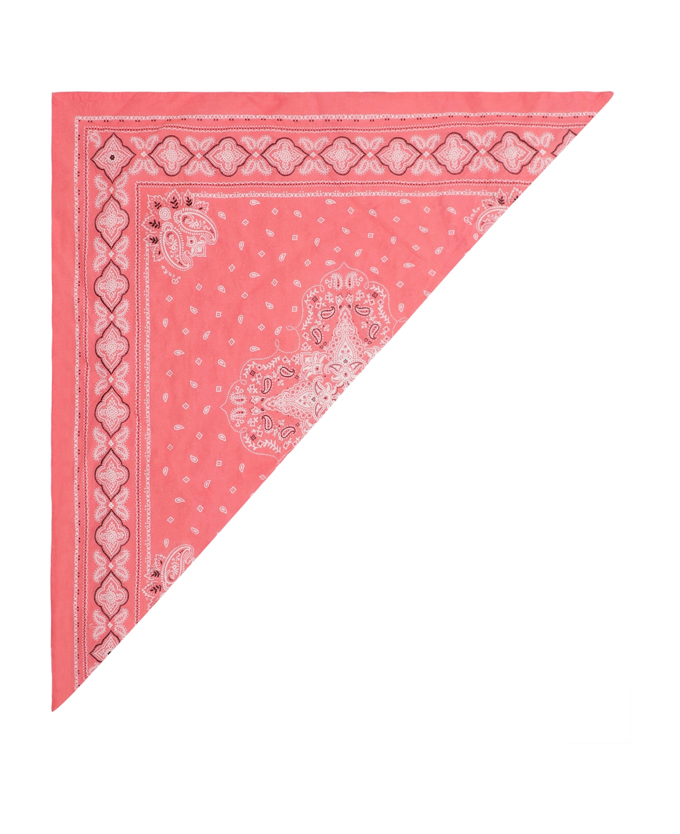 Pinko Bailando Cotton Printed Bandana - red