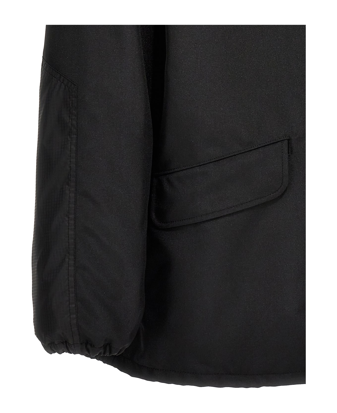 Comme des Garçons Homme Technical Fabric Blazer Jacket - Black  