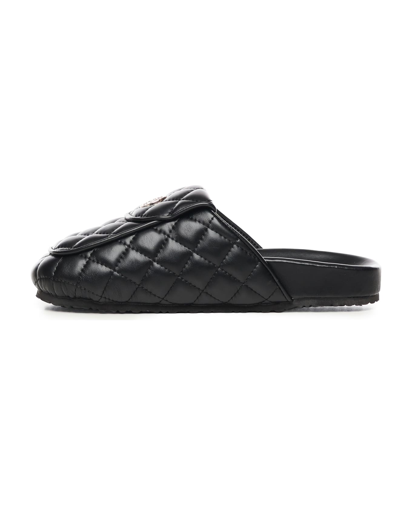 V73 Keira Slipper With Logo - Black