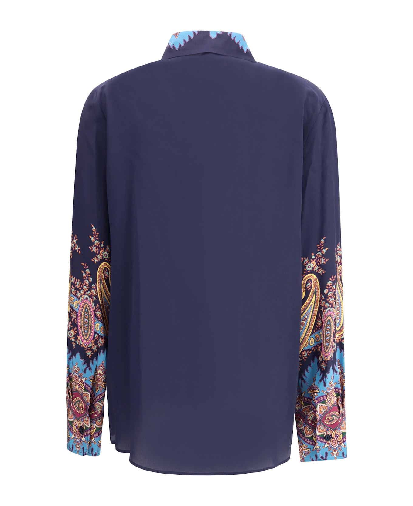 Etro Silk Shirt Paisley Print - MULTICOLOUR