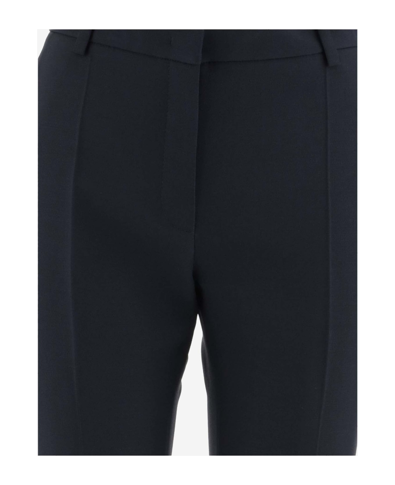 Valentino Crepe Couture Tailored Pants - Blue