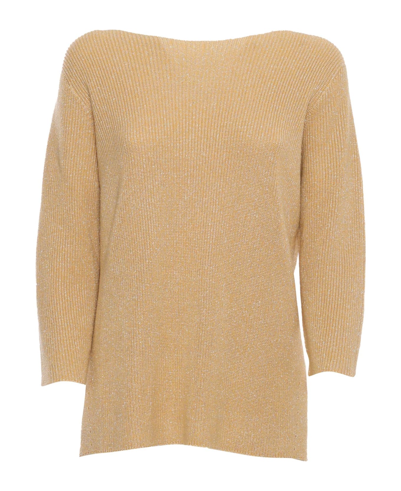 Fabiana Filippi Orange Yarn Sweater - ORANGE