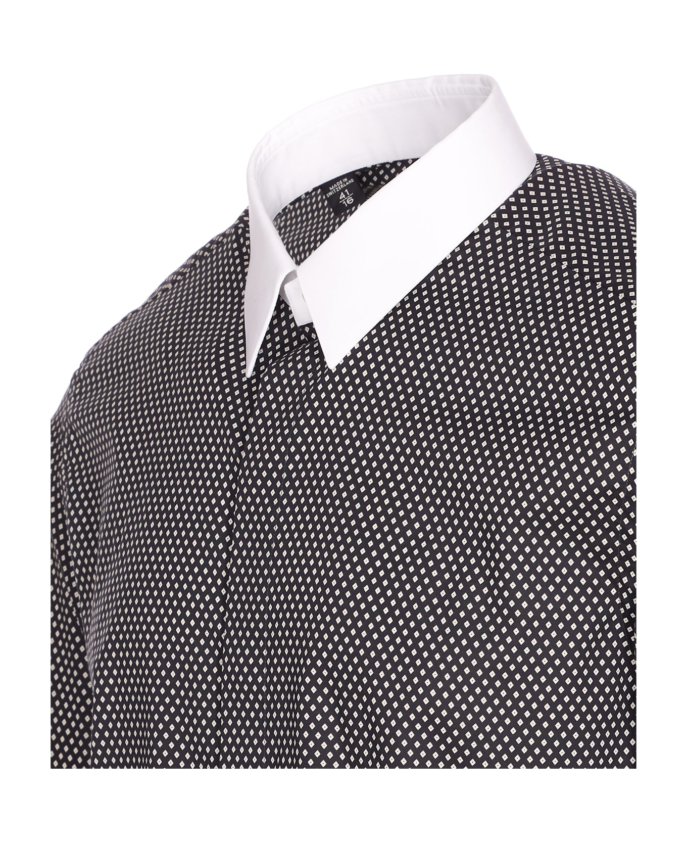 Tom Ford Diamond Print Shirt - Black