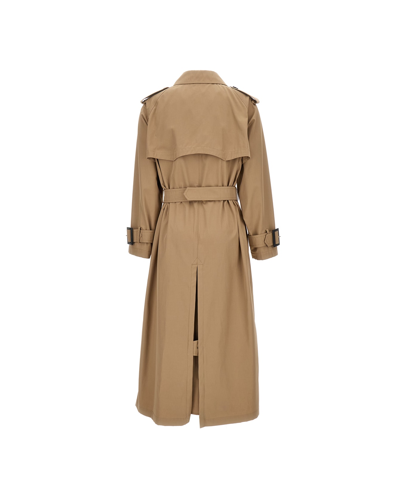 Herno Beige Belted Trench Coat In Cotton Woman - Beige