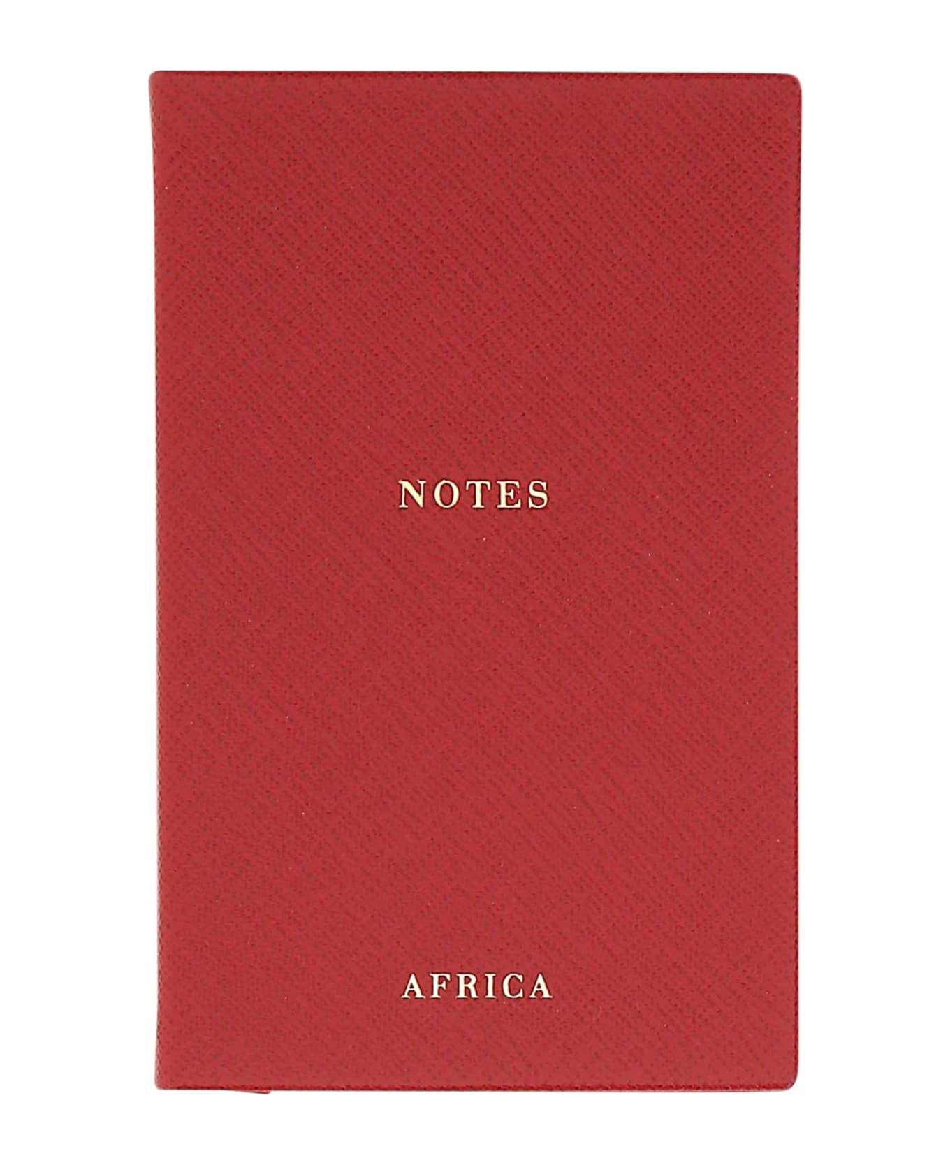 Prada Red Leather Africa Notebook - F068Z インテリア雑貨