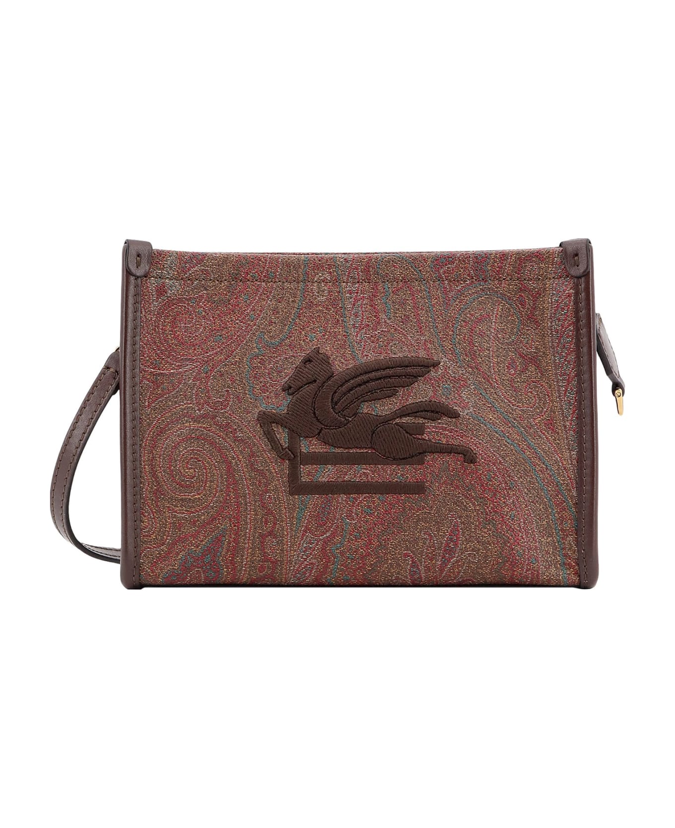 Etro 
arnica
 Brown Leather Clutch Bag - Brown