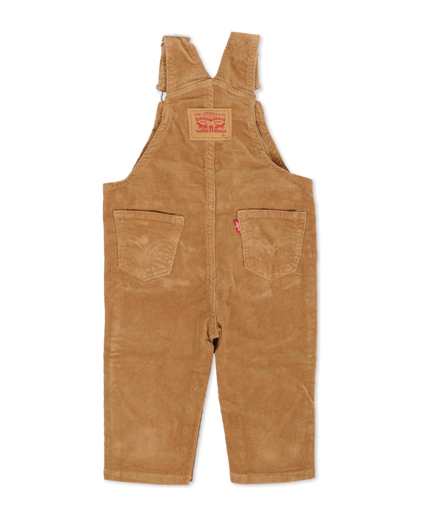 Levi's Beige Dungarees For Baby Boywith Logo - Beige