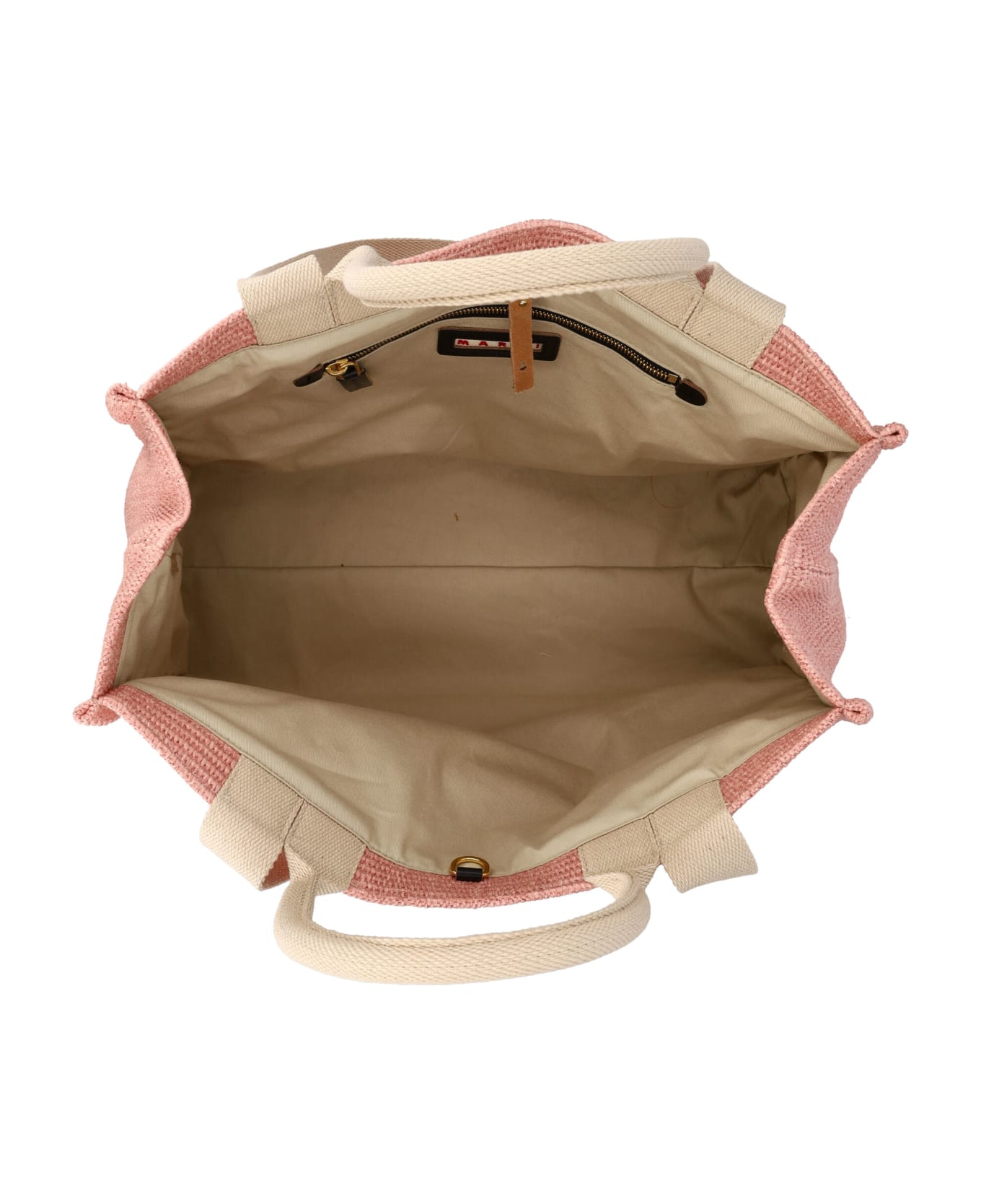 Marni Raffia Large Tote Bag - LIGHT PINK