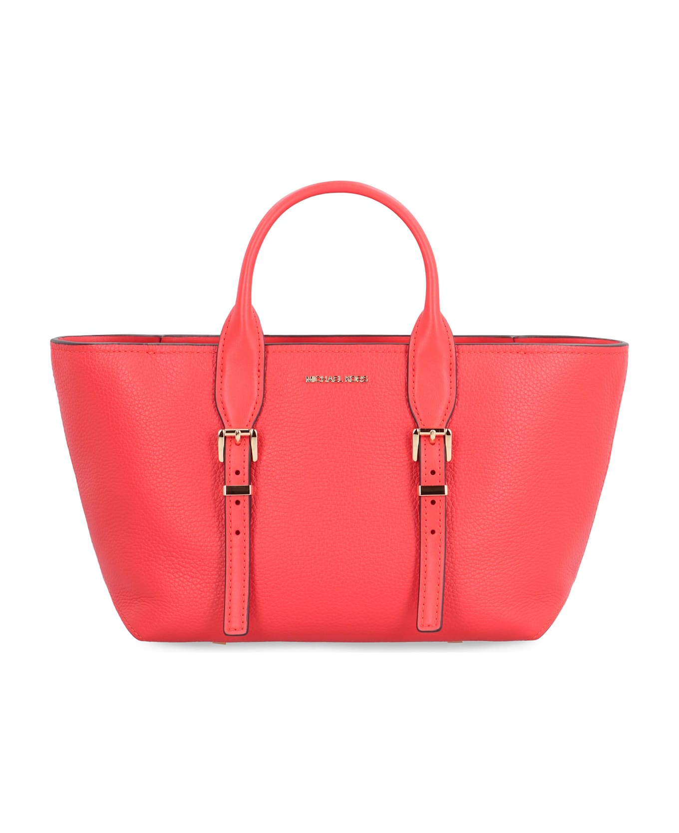 MICHAEL Michael Kors Moore Pebbled Leather Handbag - red
