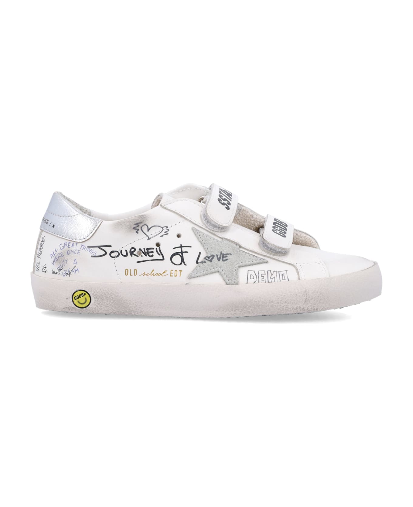 Golden Goose Kid - Old School Sneakers - WHITE/ICE