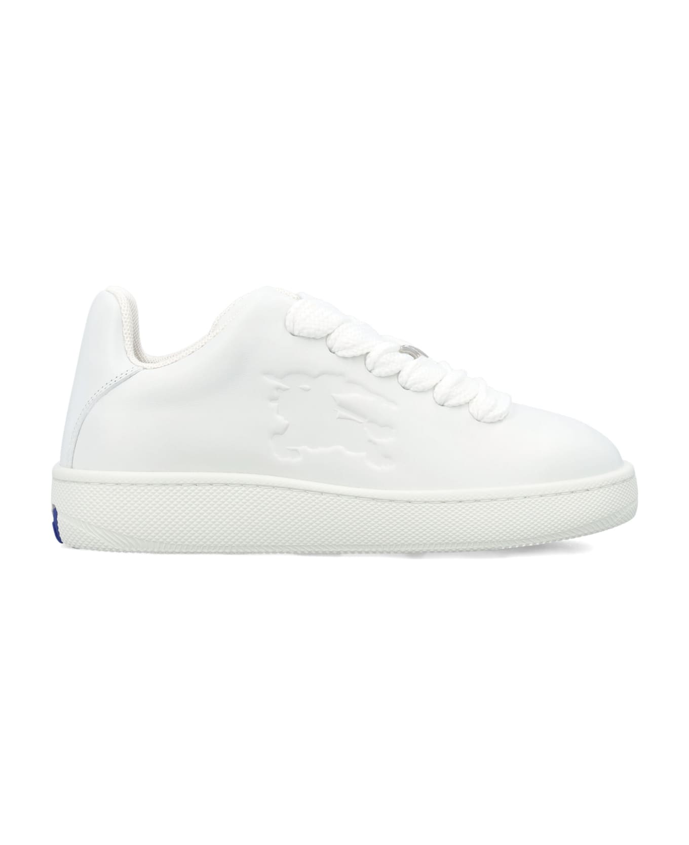 Burberry London Leather Box Sneakers - WHITE