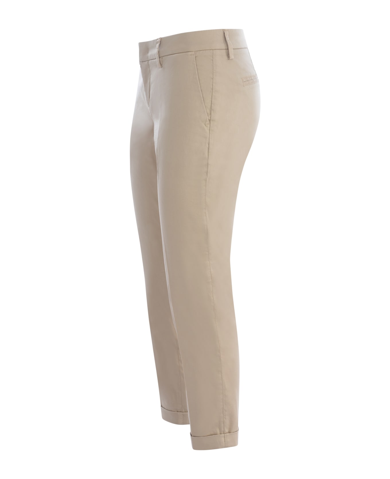 Fay Trousers Fay In Stretch Cotton - Beige