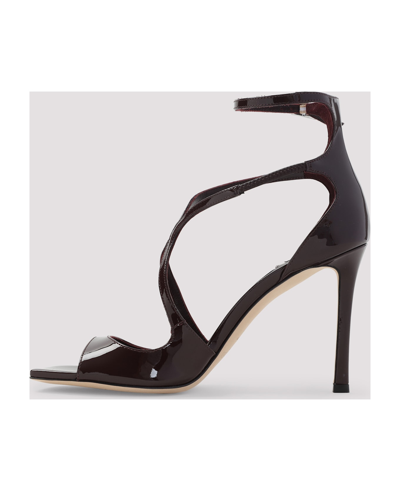 Jimmy Choo Azia 95 Sandals - Deep Merlot サンダル