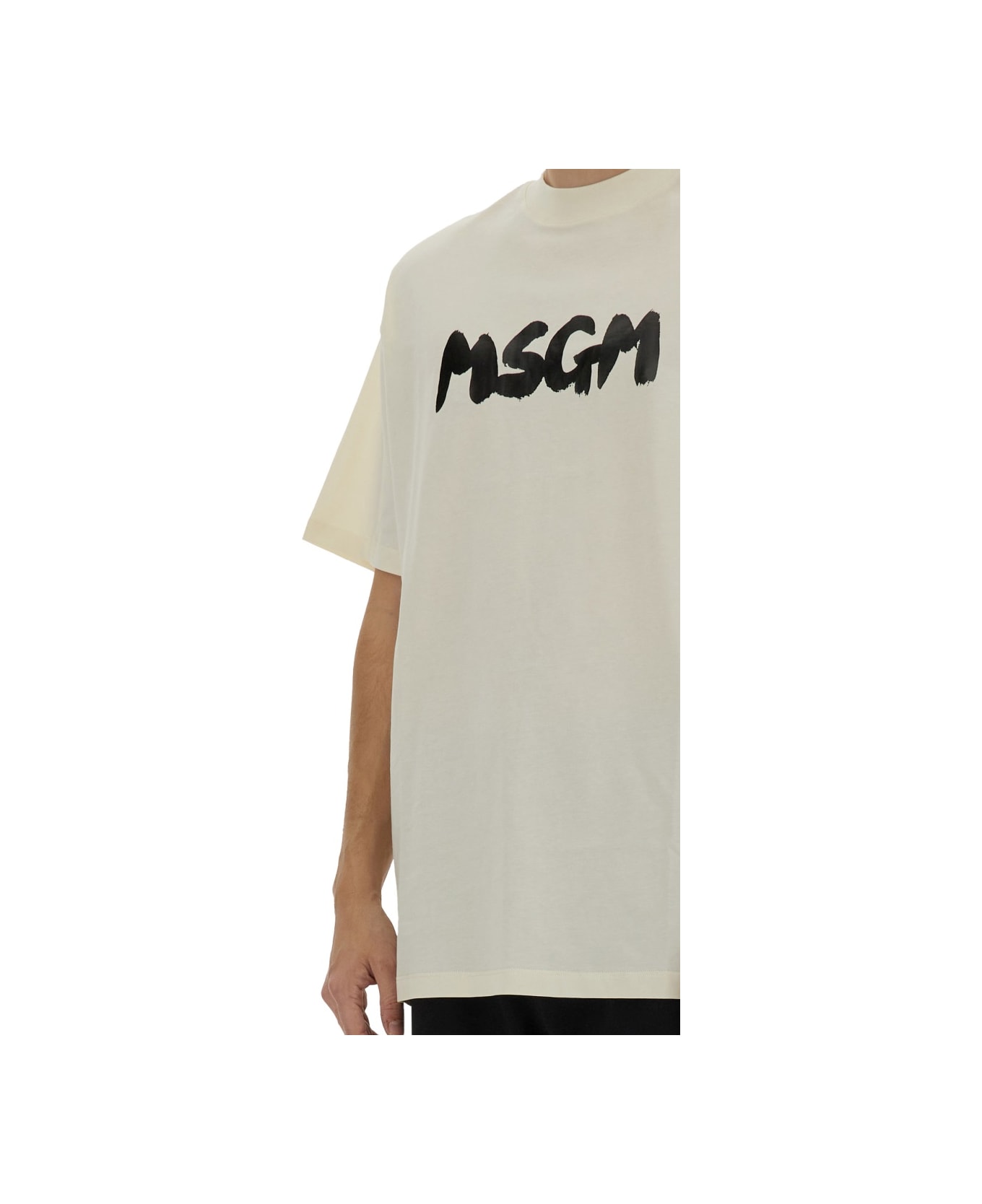 MSGM Cotton T-shirt - Ivory