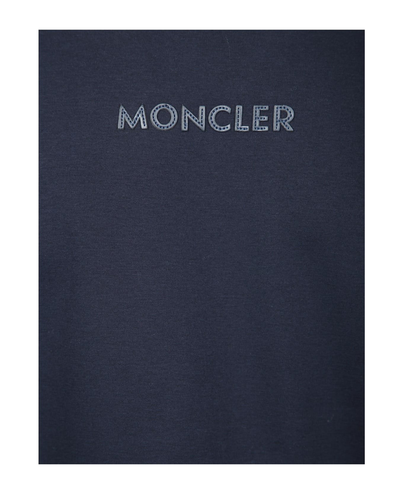 Moncler Midnight Blue Cotton T-shirt - 742