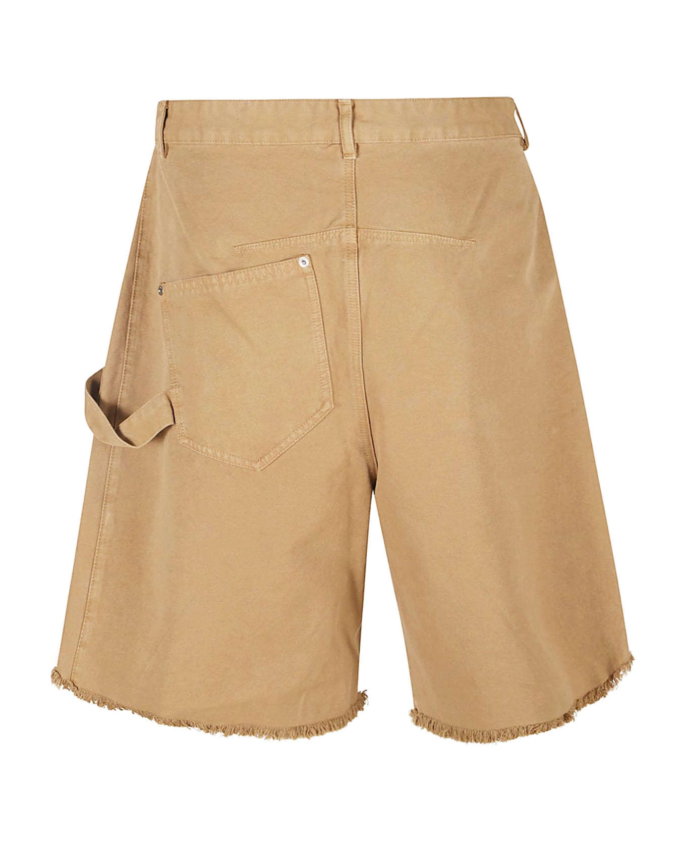 J.W. Anderson Wrap Front Logo Patch Shorts - Beige