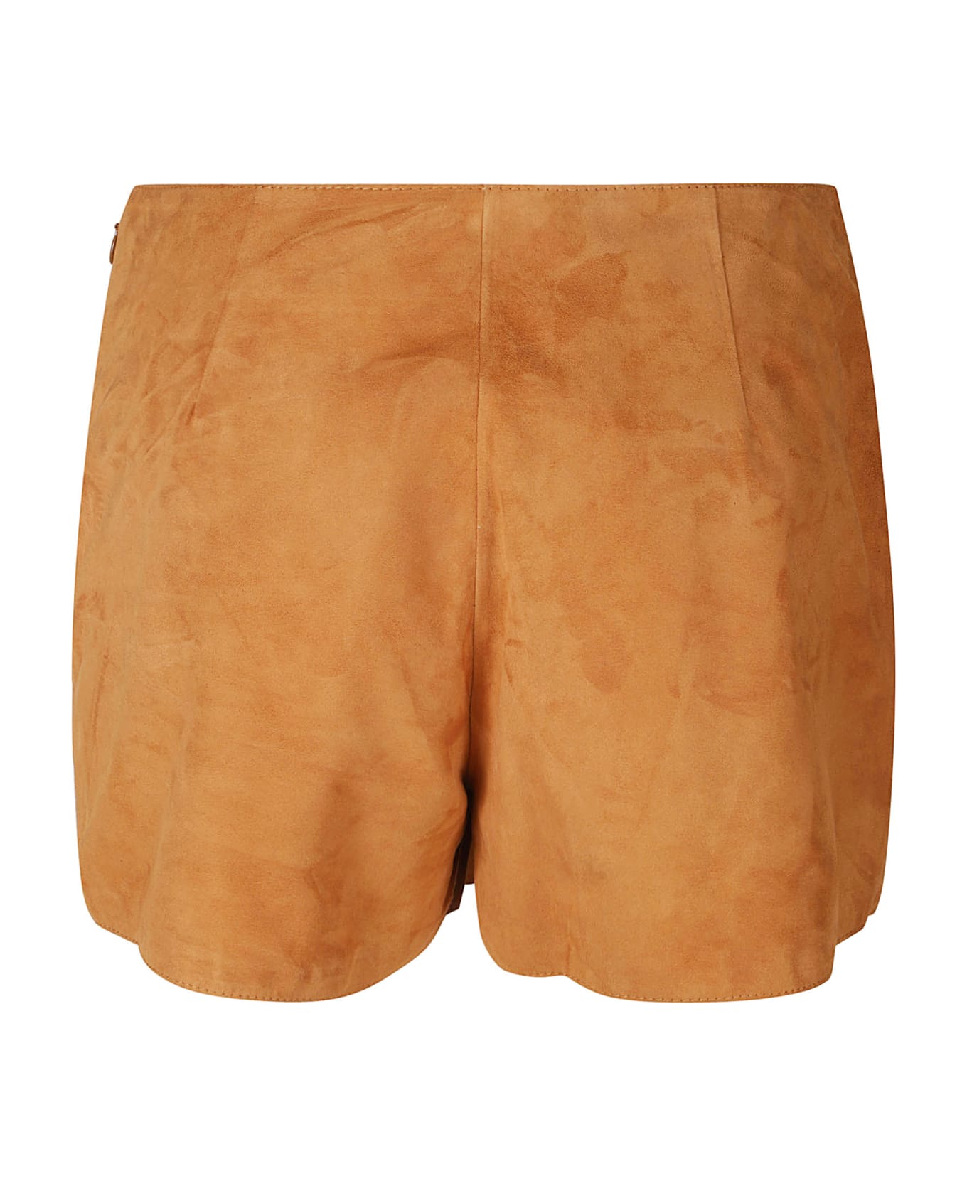 Ermanno Scervino Plain Velvet Shorts - Cuoio