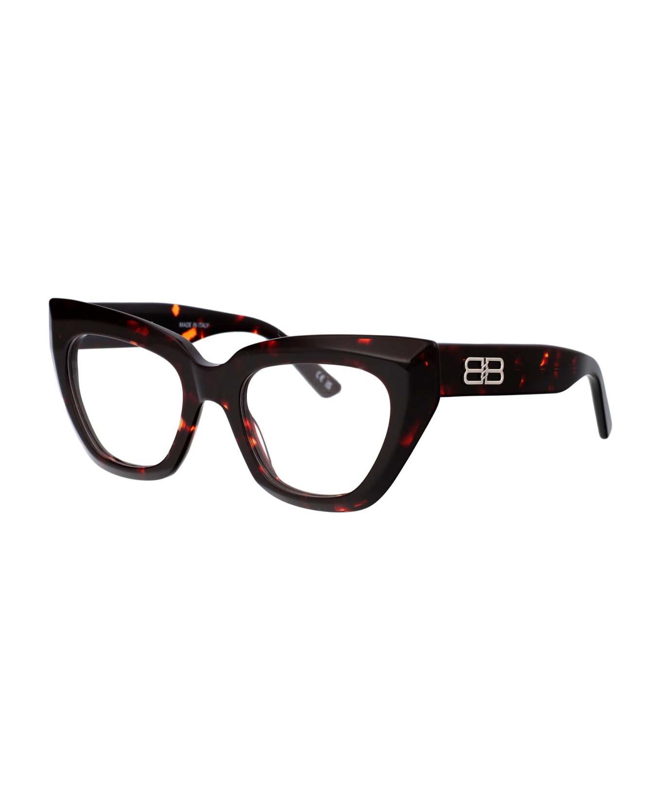 Balenciaga Eyewear Bb0238o Glasses - 005 HAVANA HAVANA TRANSPARENT