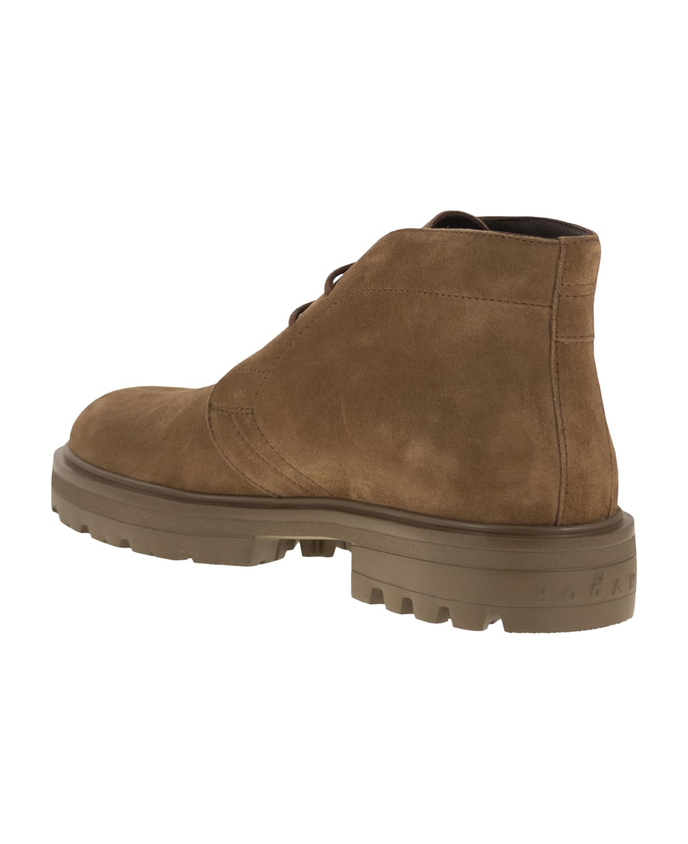 Hogan H673 - Lace-up Ankle Boot - Brown