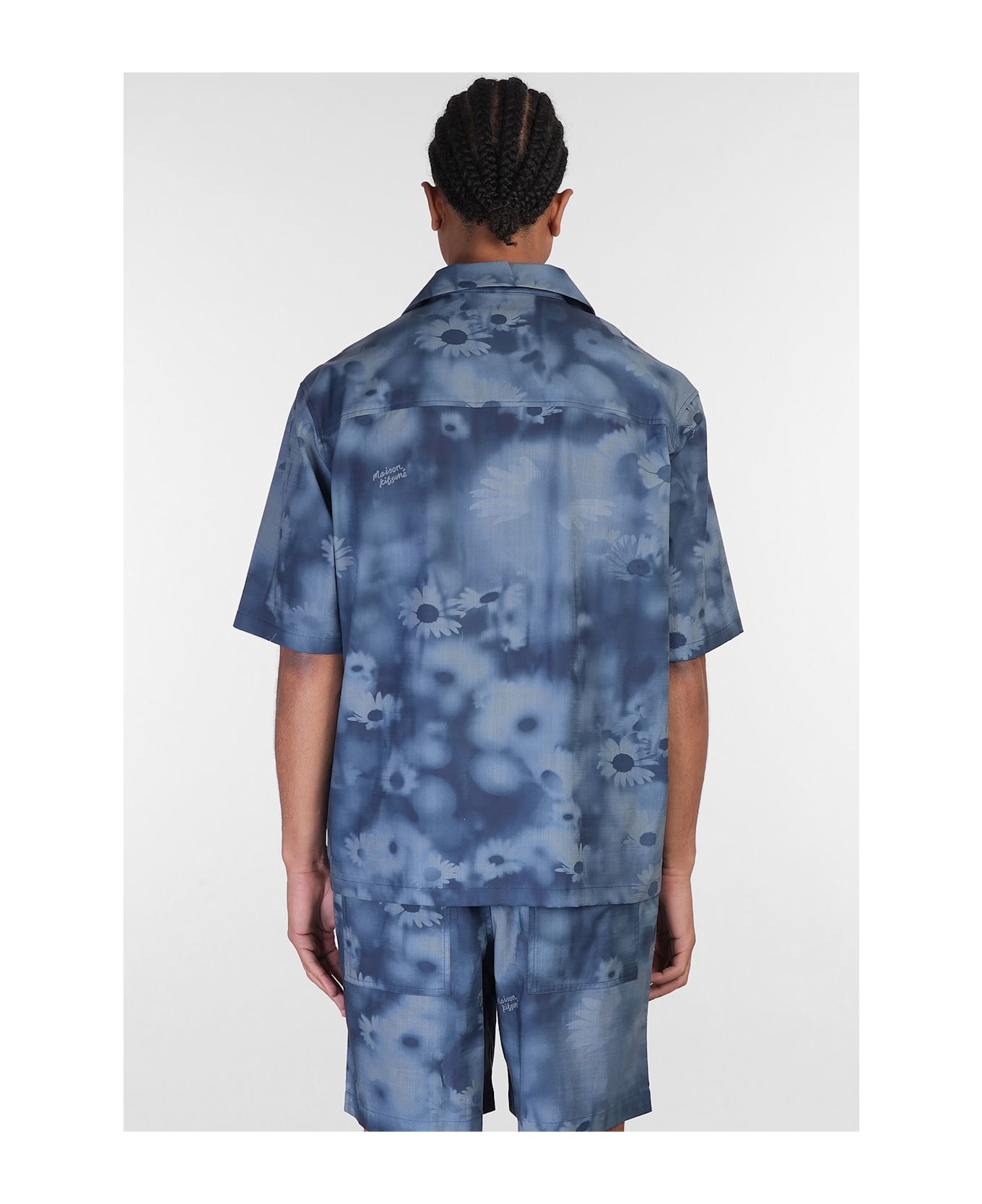 Maison Kitsuné Shirt In Blue Cotton - blue