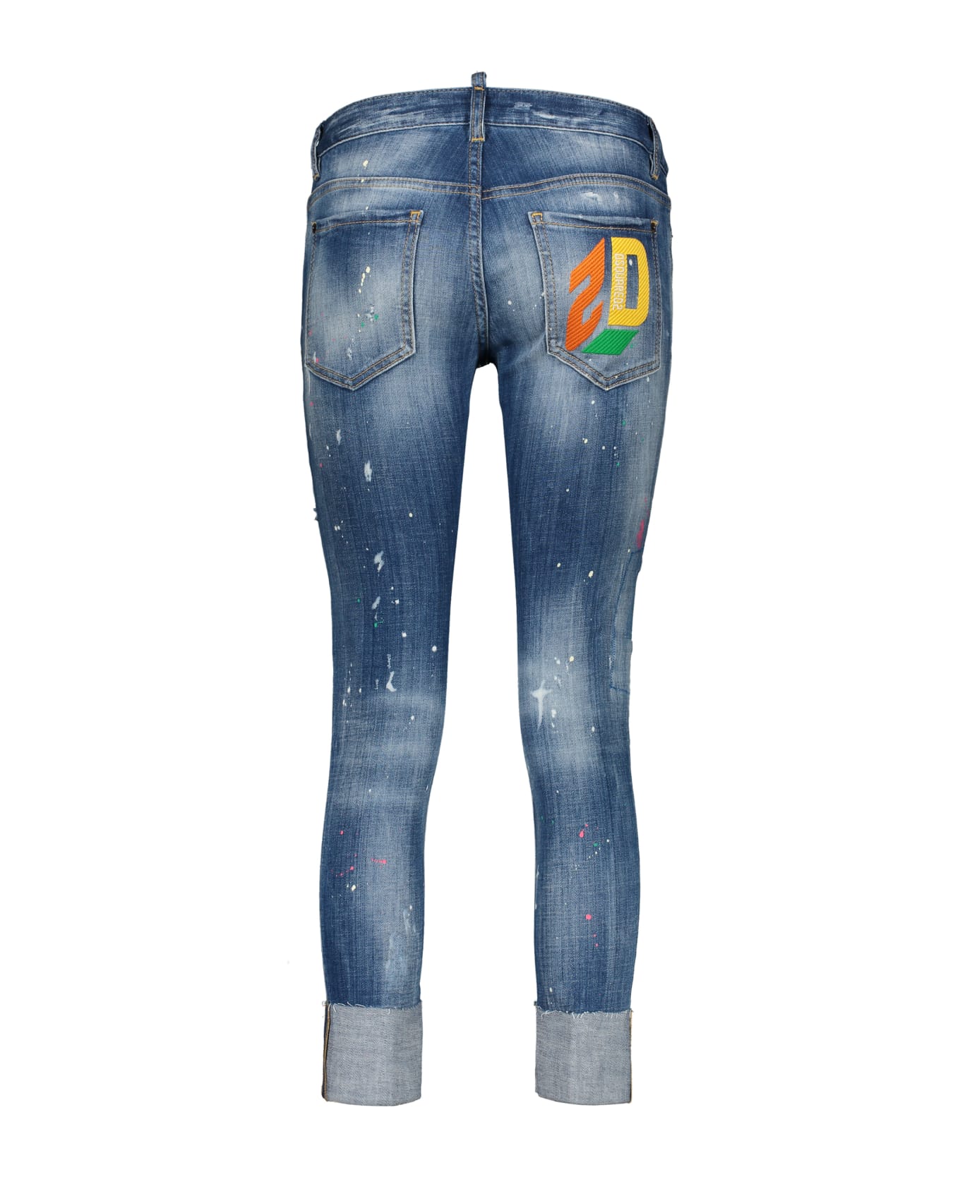 Dsquared2 Jennifer Bleached Slim-fit Jeans - Denim