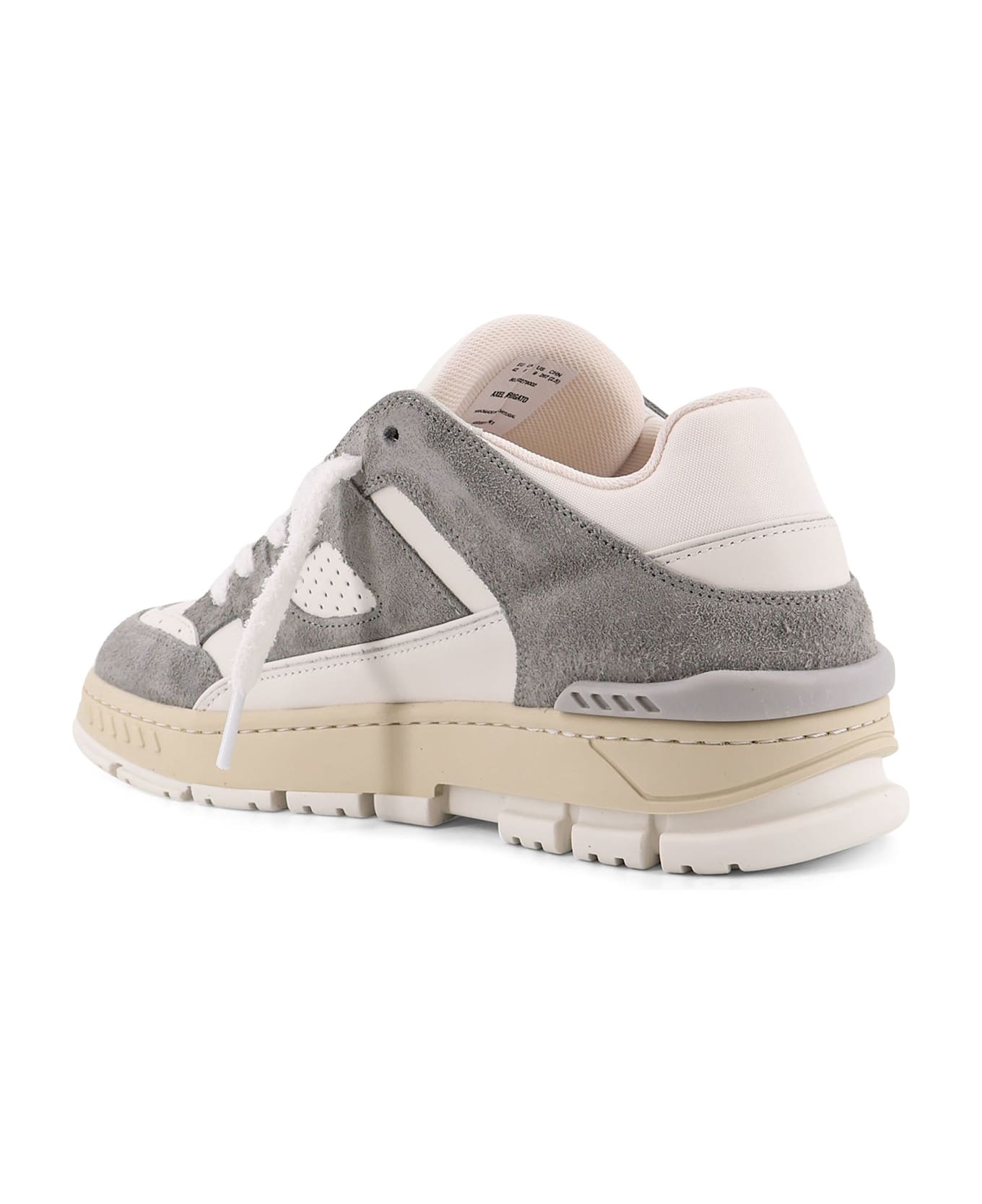 Axel Arigato Area Lo Low-top Suede And Leather Sneakers - GREYWHITE
