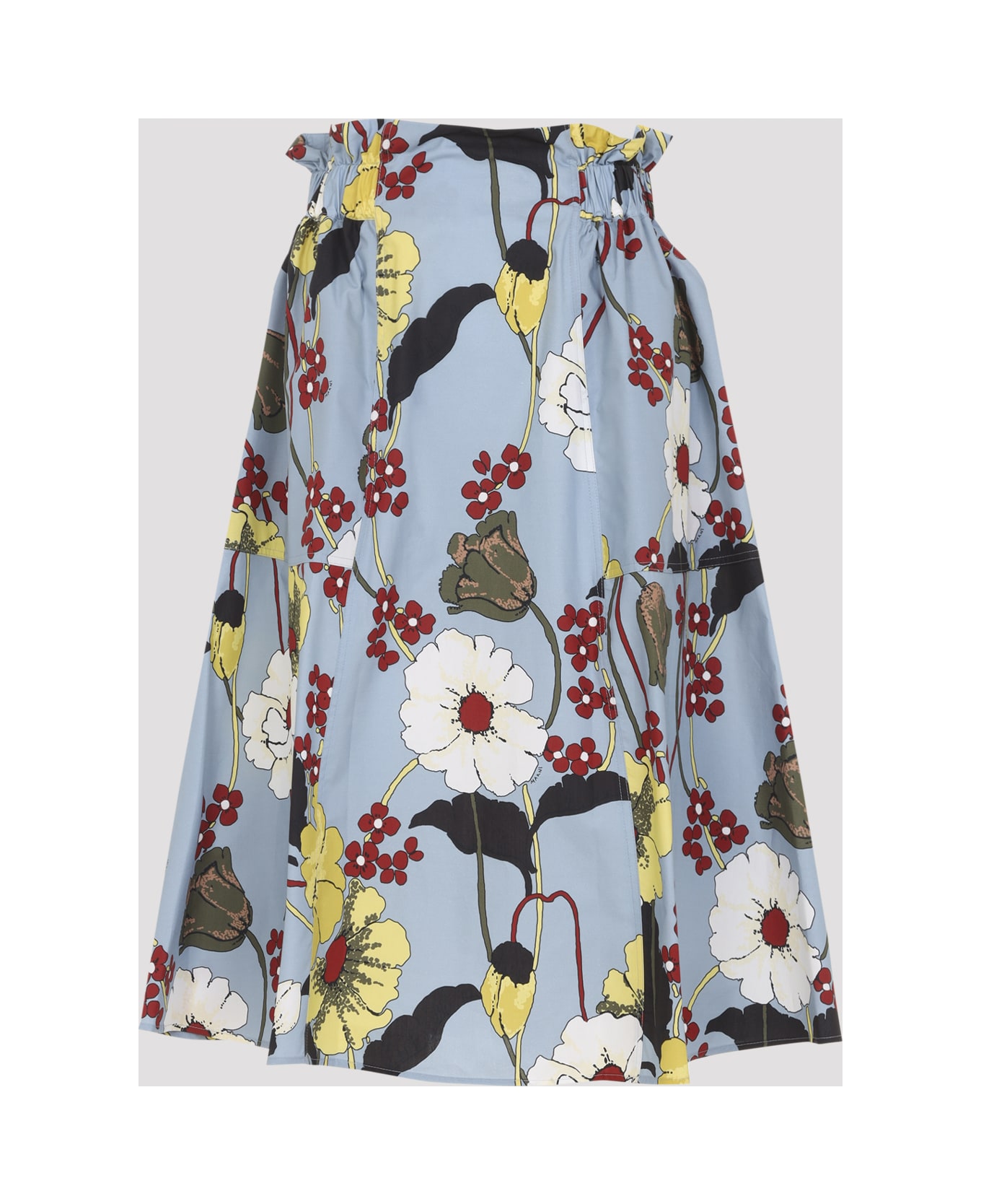 Marni Flared Midi Skirt - Sky