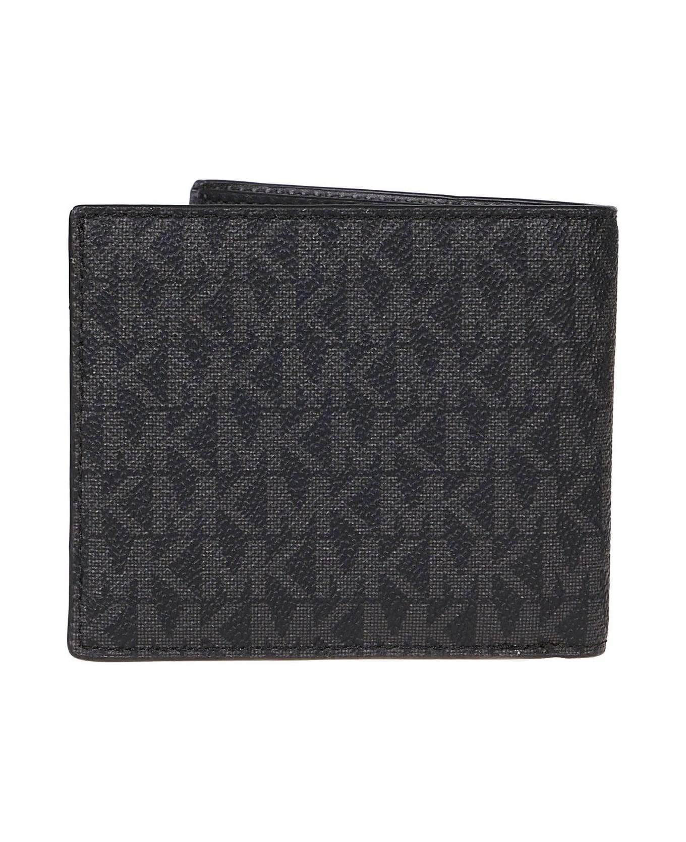 Michael Kors Greyson Logo Slim Billfold Wallet - Black