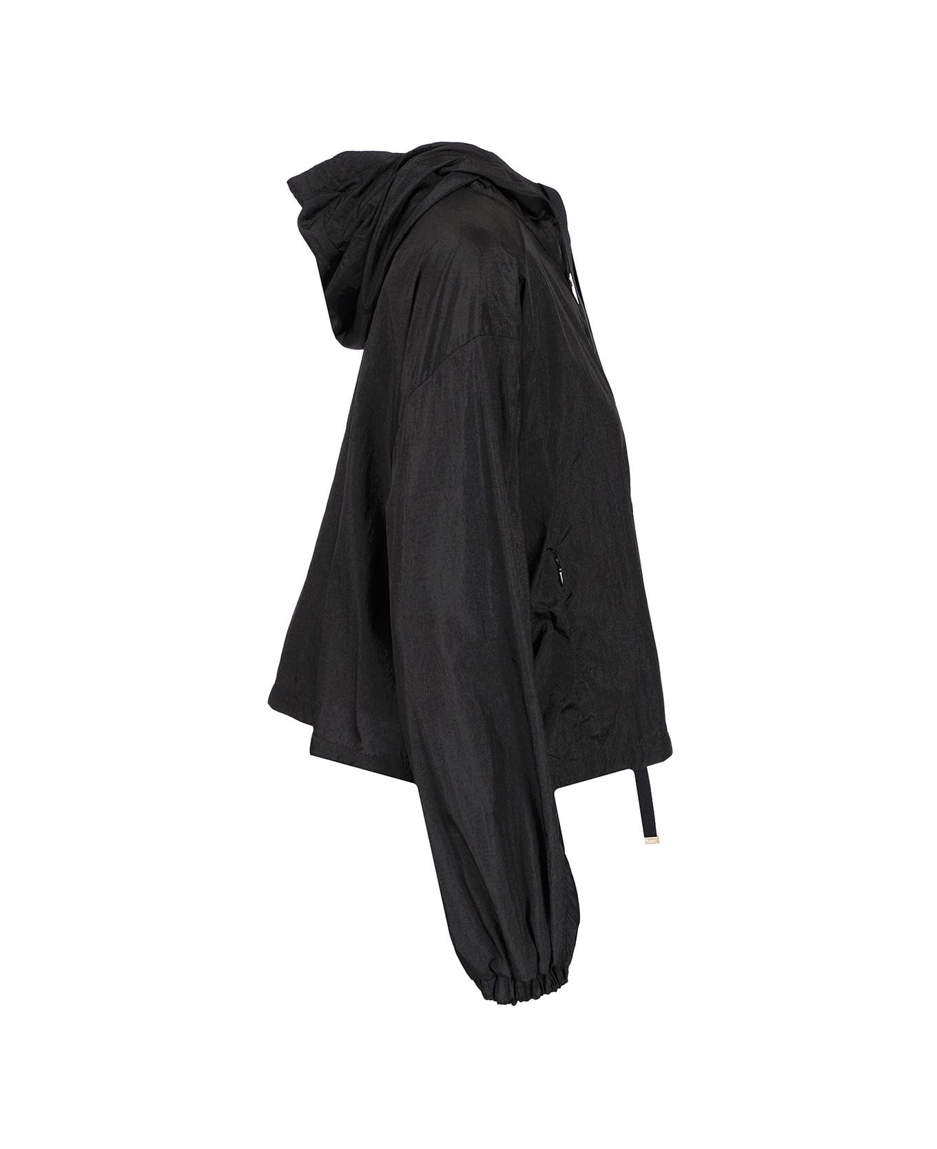 Herno Boxy Fit Waterproof Jacket - Black