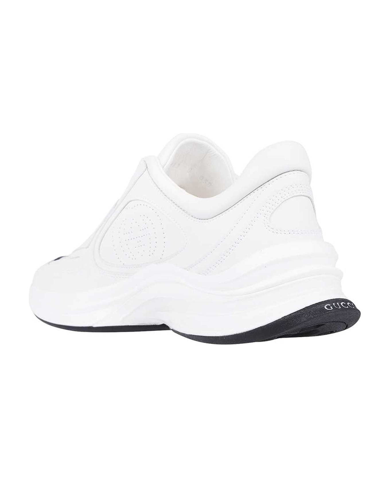 Gucci Run Leather Sneakers - White スニーカー