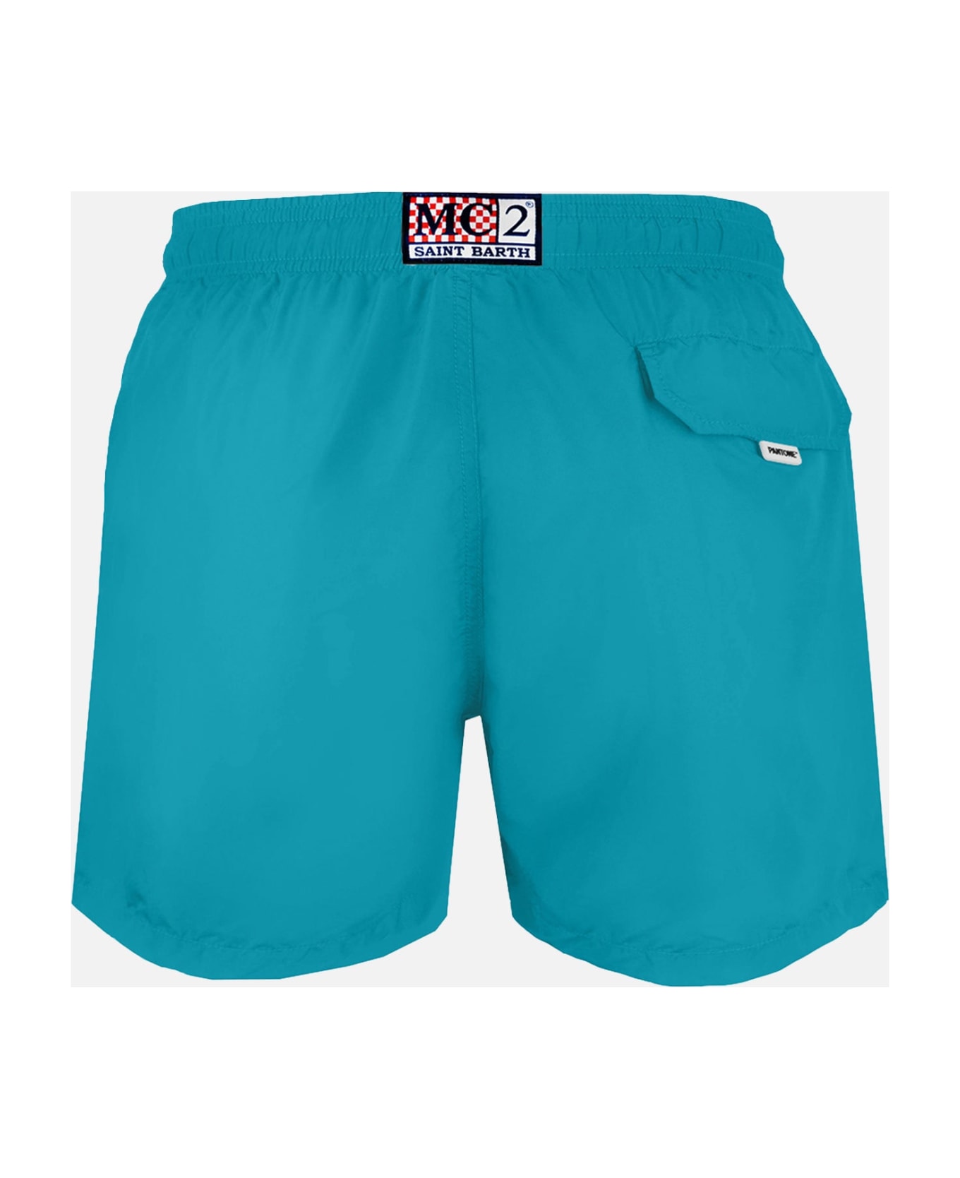 MC2 Saint Barth Man Petroleum Swim Shorts | Pantone Special Edition - GREEN