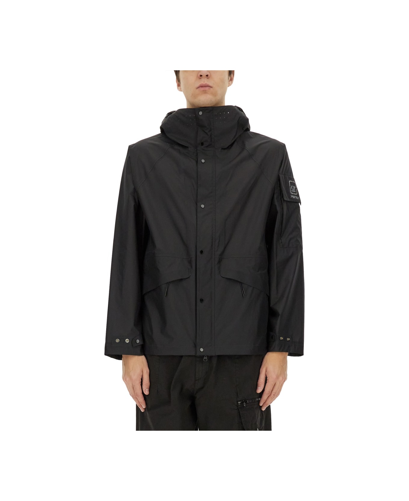 C.P. Company Hooded Jacket - BLACK