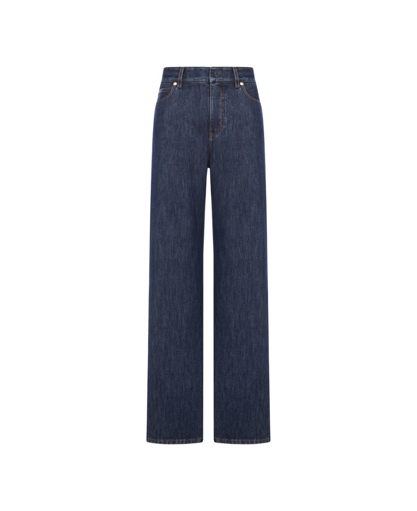 Fendi Denim Cotton Jeans - Blue
