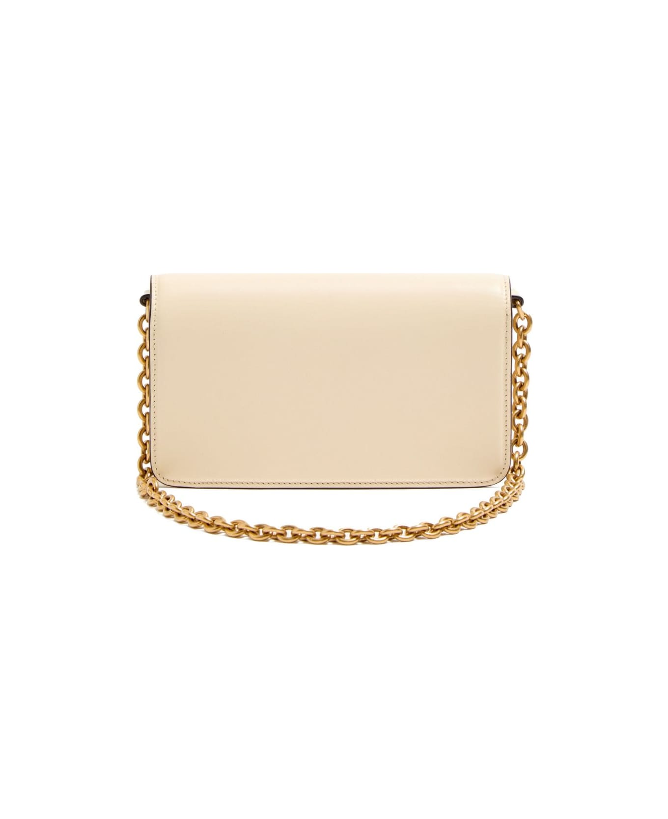 Valentino Garavani Vain Small Leather Clutch - White