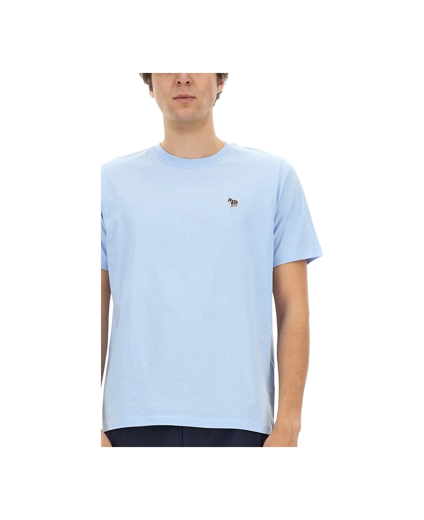 PS by Paul Smith Zebra Patch T-shirt - AZURE
