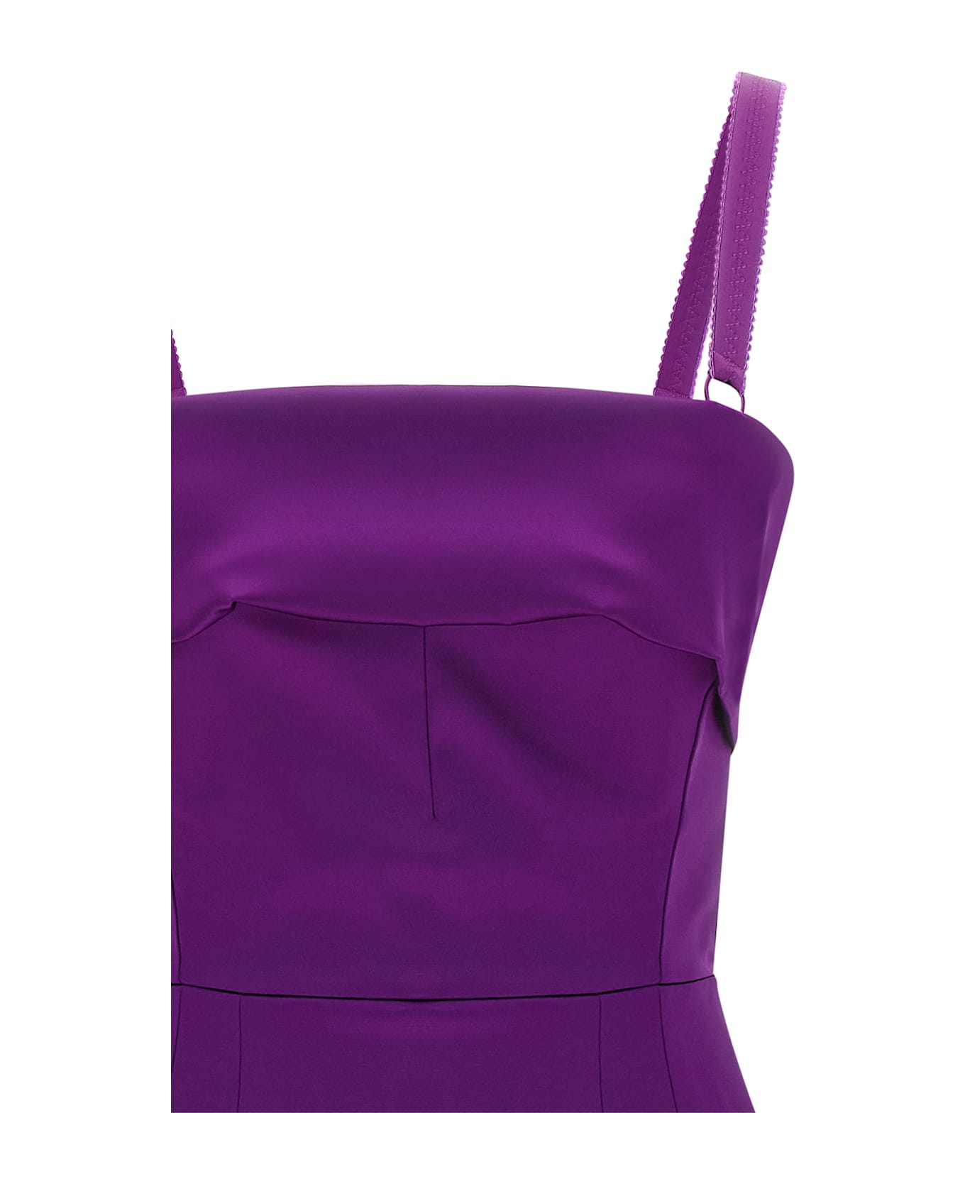 Dolce 
Gabbana Satin Dress - Purple