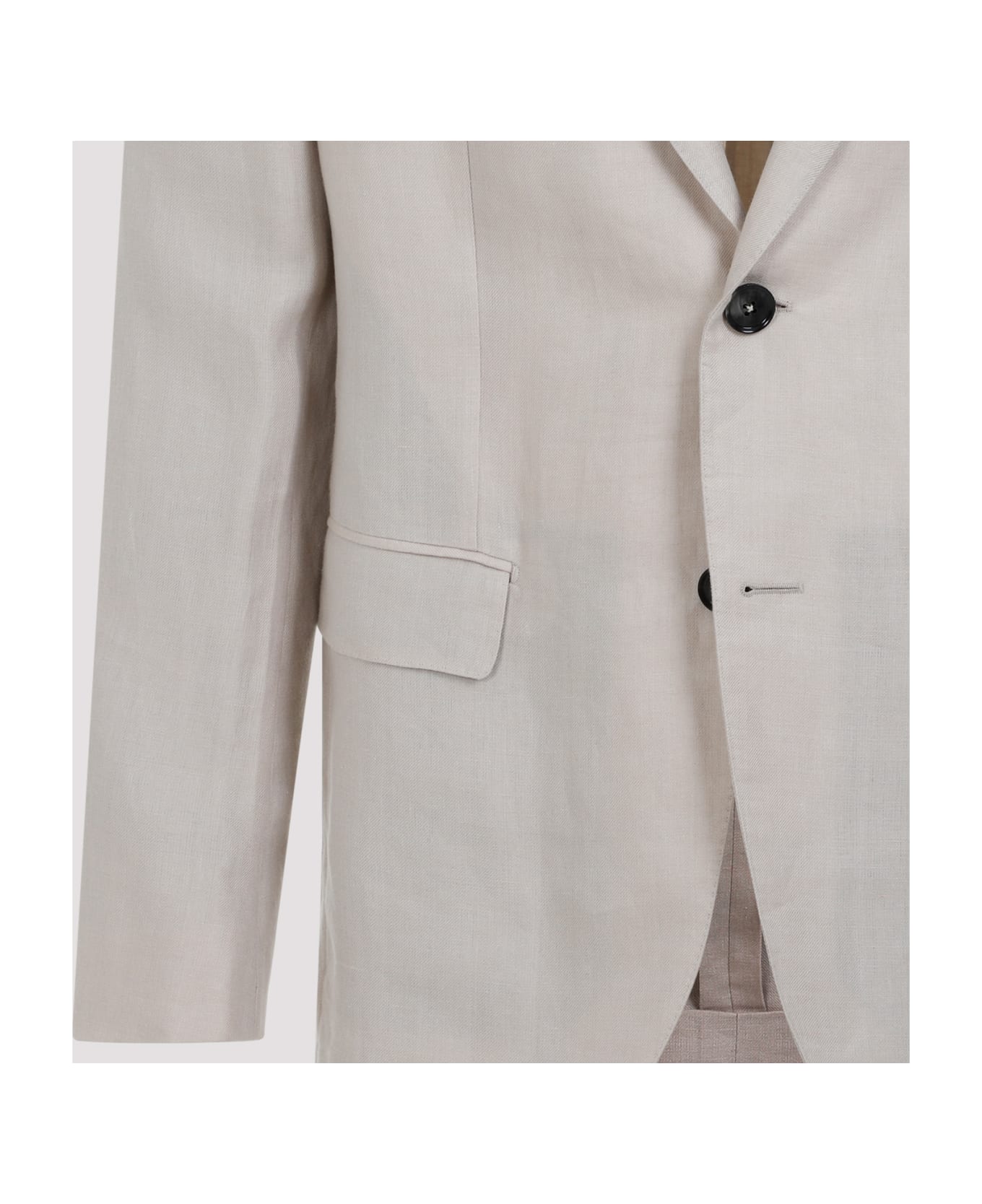 Zegna Oasi Linen Jacket - Beige Chiaro