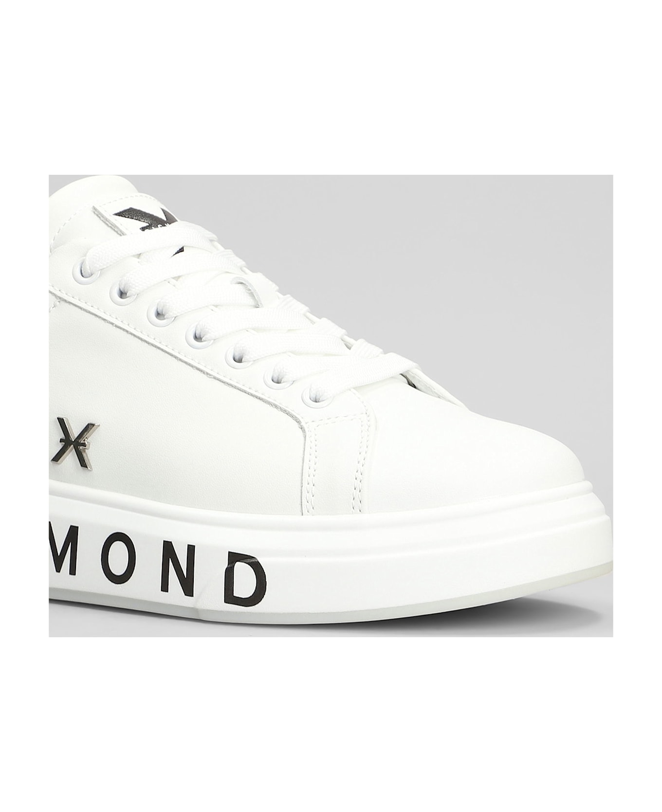 John Richmond Sneakers In White Leather - white