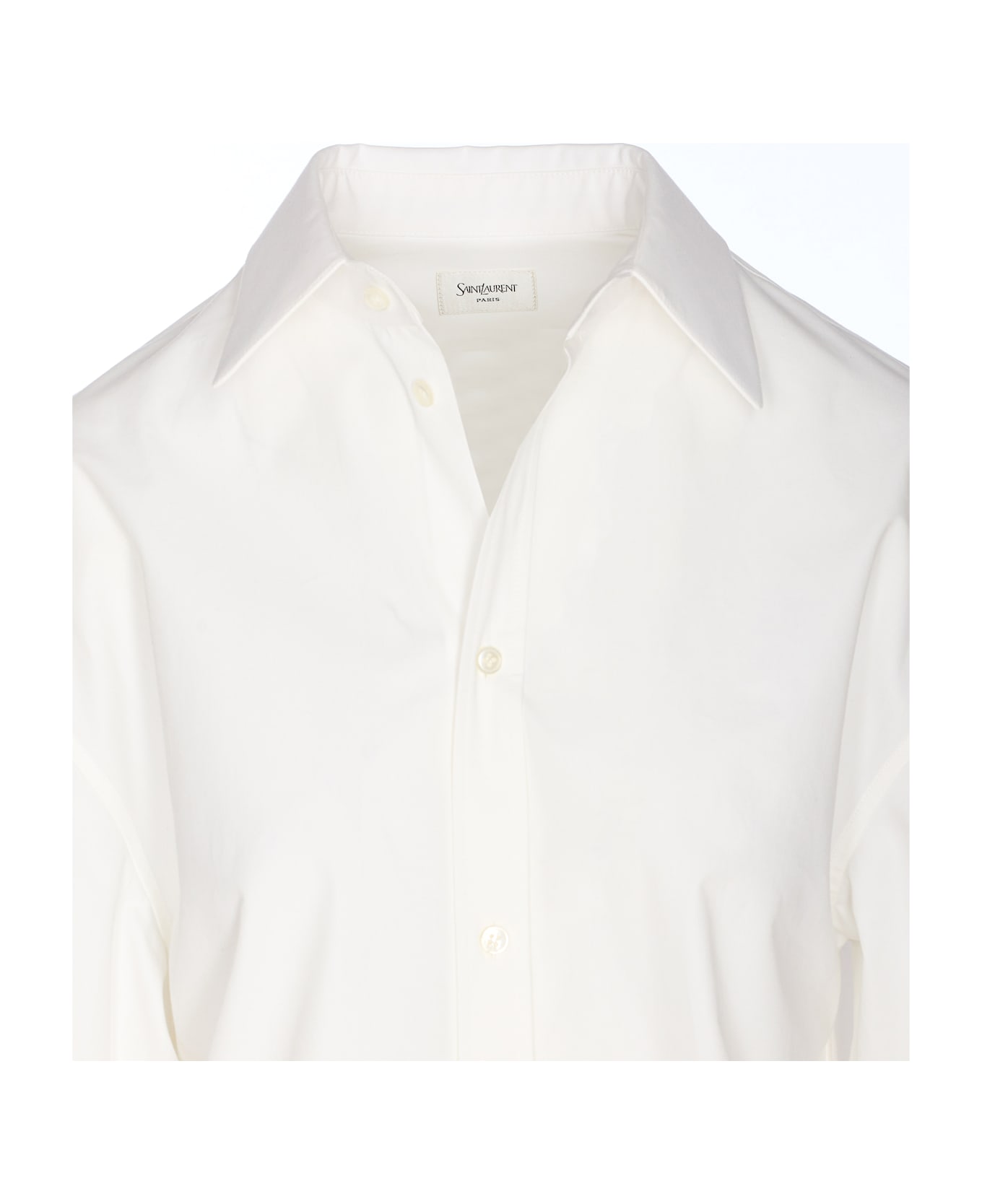 Saint Laurent Logo Shirt - White