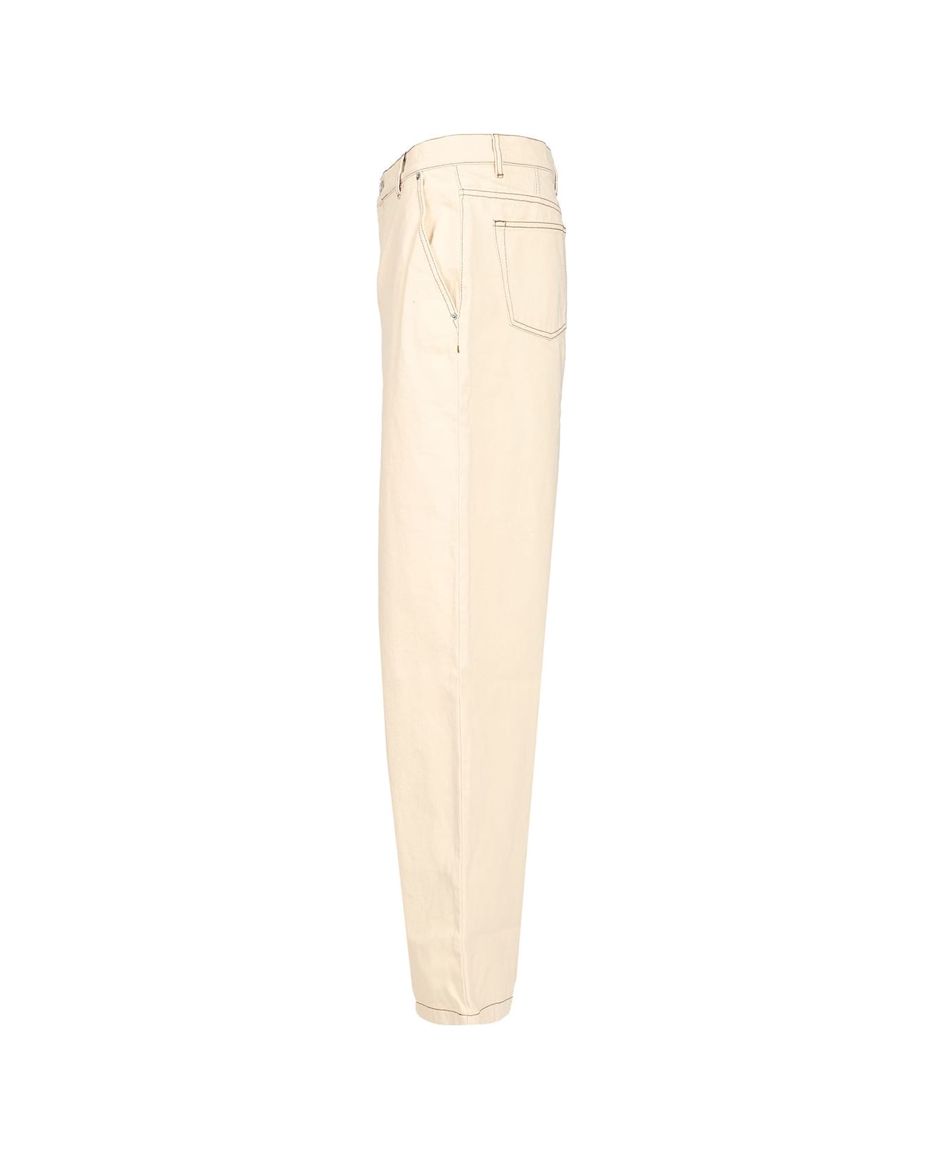 Ami Alexandre Mattiussi Wide Leg Jeans - WHITE
